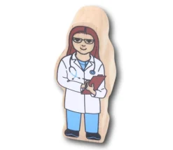 Tout Pour le Jeu Médecin en bois 100 x 40 x 25 mm personnage jeu