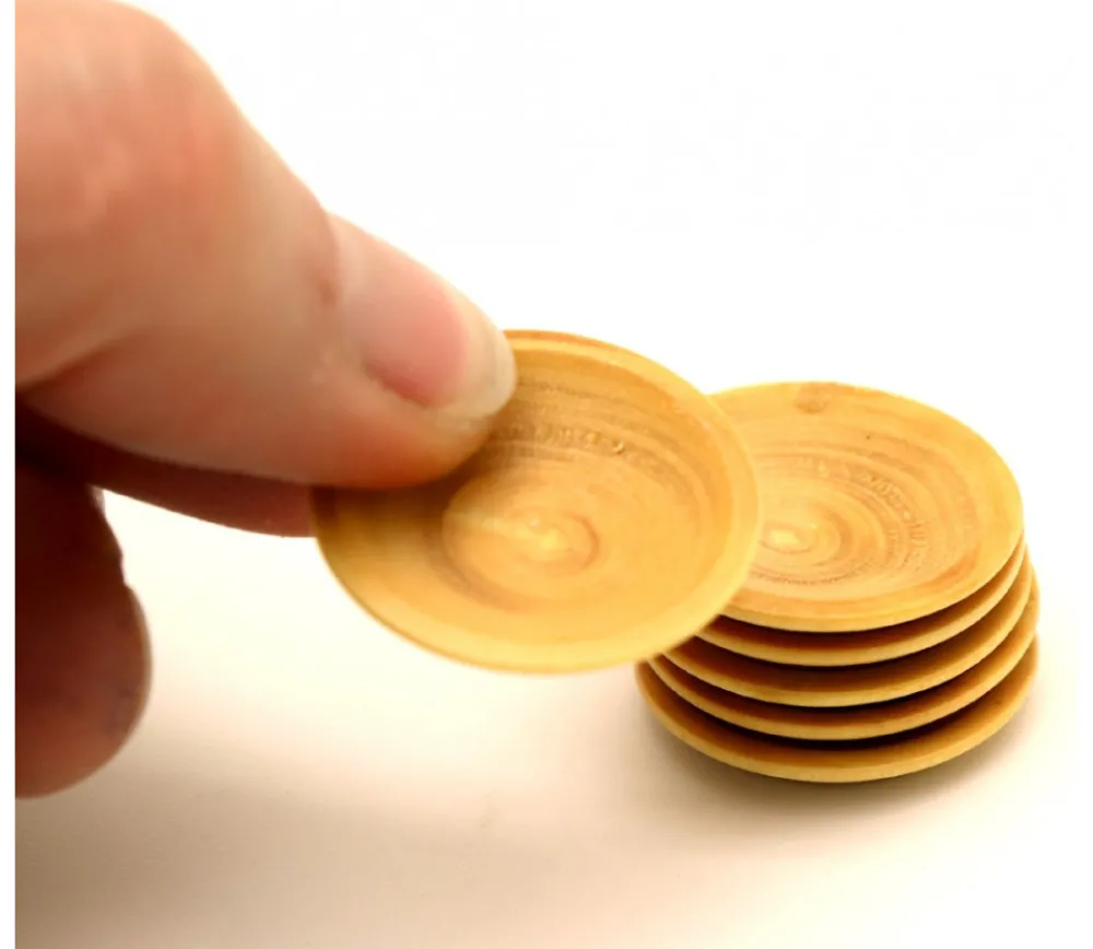 Tout Pour le Jeu Mini assiette en bois - pion 23 x 3 mm