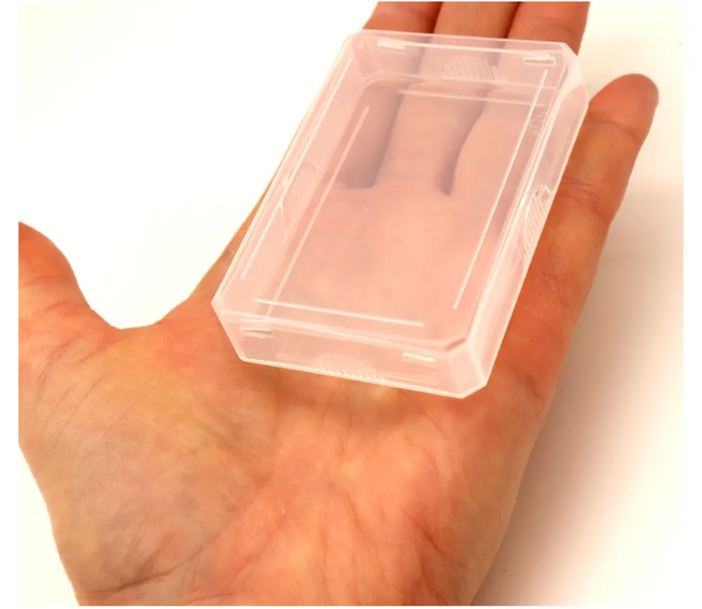 Tout Pour le Jeu Mini Boite plastique 7.5 x 5.1 x 1.6 cm transparente vide pour mini cartes à jouer