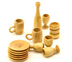 Tout Pour le Jeu Mini bol en bois - pion 13 x 9 mm