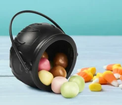 Tout Pour le Jeu Mini chaudron plastique noir 7 cm