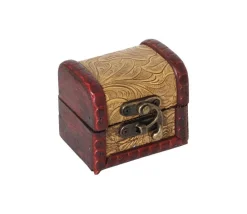 Tout Pour le Jeu Mini coffre bois décoré 7 x 5.5 x 6 cm pour trésor