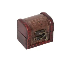Tout Pour le Jeu Mini coffre bois décoré 7 x 5.5 x 6 cm pour trésor