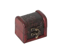 Tout Pour le Jeu Mini coffre bois décoré 7 x 5.5 x 6 cm pour trésor