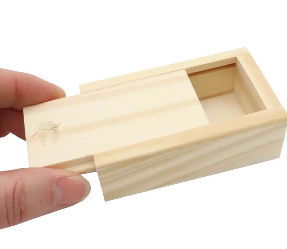 Tout Pour le Jeu Mini coffret bois avec glissière 8.3 x 5.1 x 2.7 cm