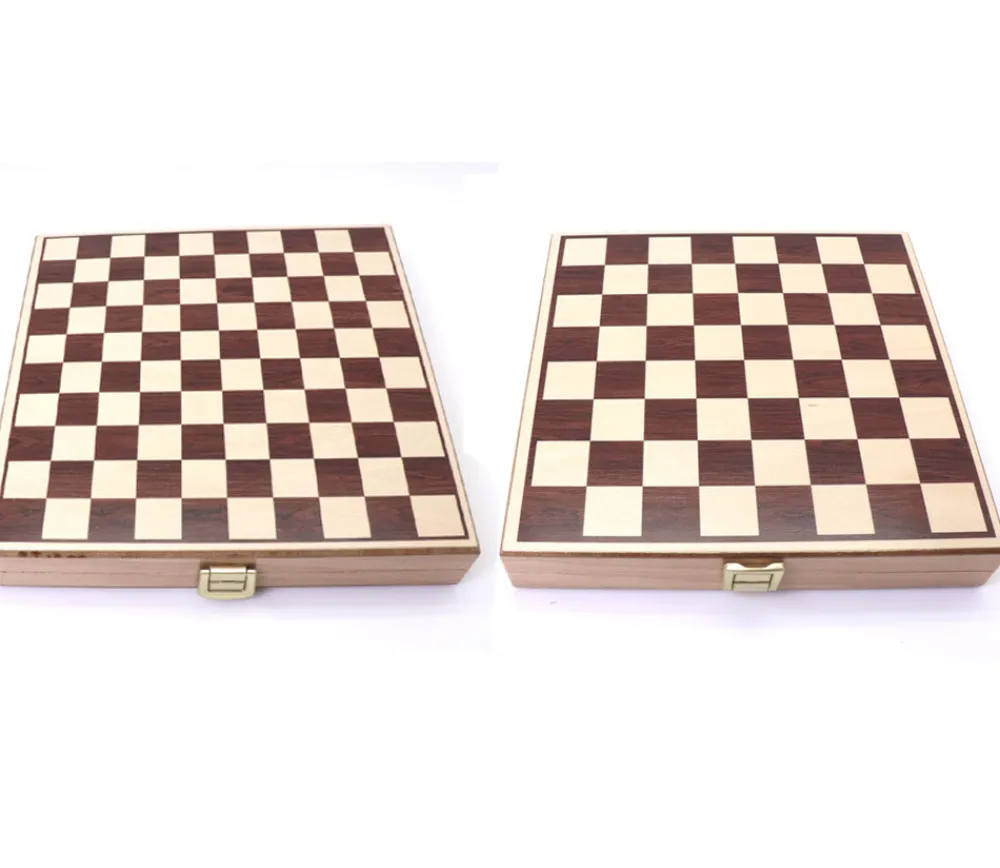 Tout Pour le Jeu Mini coffret Dames et échecs jeu recto-verso 21 x 21 cm français