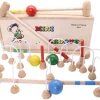 Tout Pour le Jeu Mini Croquet en bois 4 joueurs TABLE ou intérieur en coffret