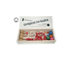 Tout Pour le Jeu Mini Croquet en bois 4 joueurs TABLE ou intérieur en coffret