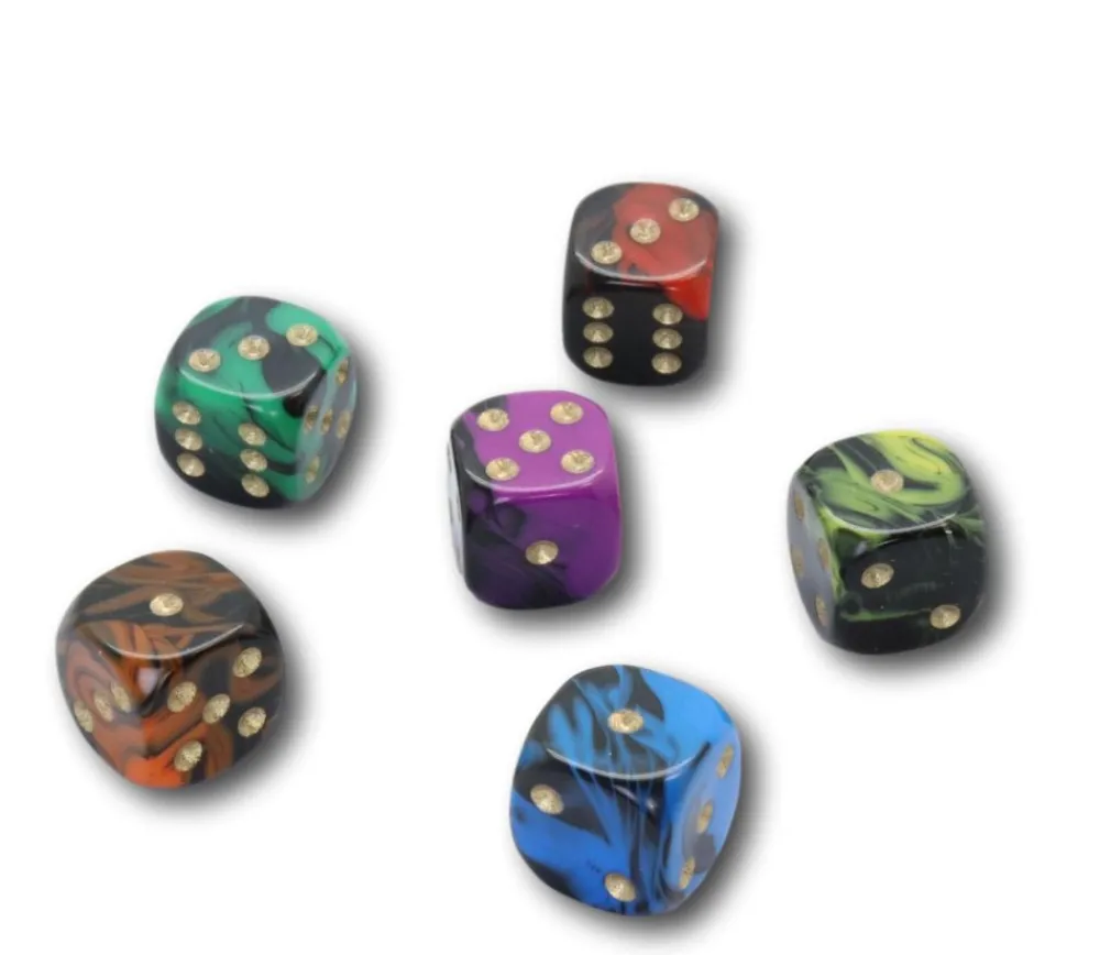 Tout Pour le Jeu Mini Dé à jouer marbré 12 mm à l'unité