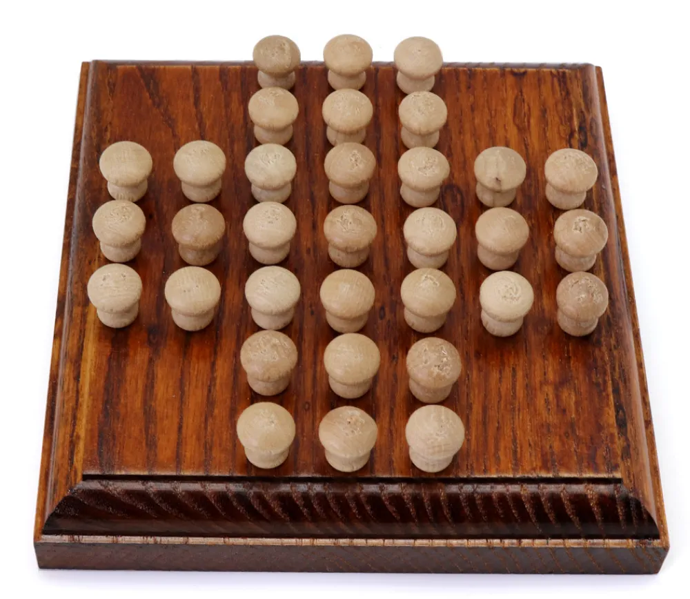 Tout Pour le Jeu Mini jeu solitaire en bois 12 cm - fabrication française
