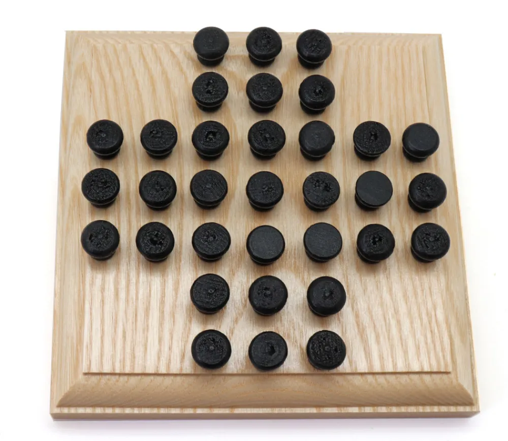 Tout Pour le Jeu Mini jeu solitaire en bois 12 cm - fabrication française
