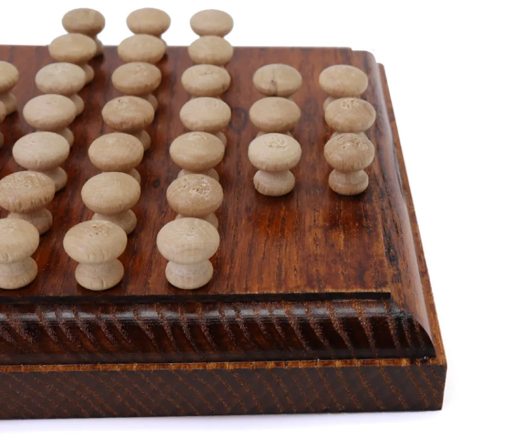 Tout Pour le Jeu Mini jeu solitaire en bois 12 cm - fabrication française