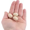 Tout Pour le Jeu Mini Oeuf en bois naturel 2 cm de haut et 1.5 cm de diamètre