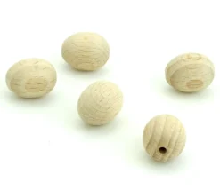 Tout Pour le Jeu Mini Oeuf en bois naturel 2 cm de haut et 1.5 cm de diamètre