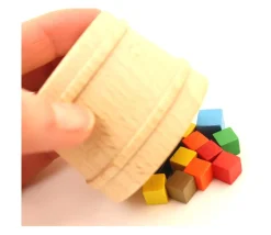 Tout Pour le Jeu Mini panier en bois de 59 x 45 mm - baquet rond