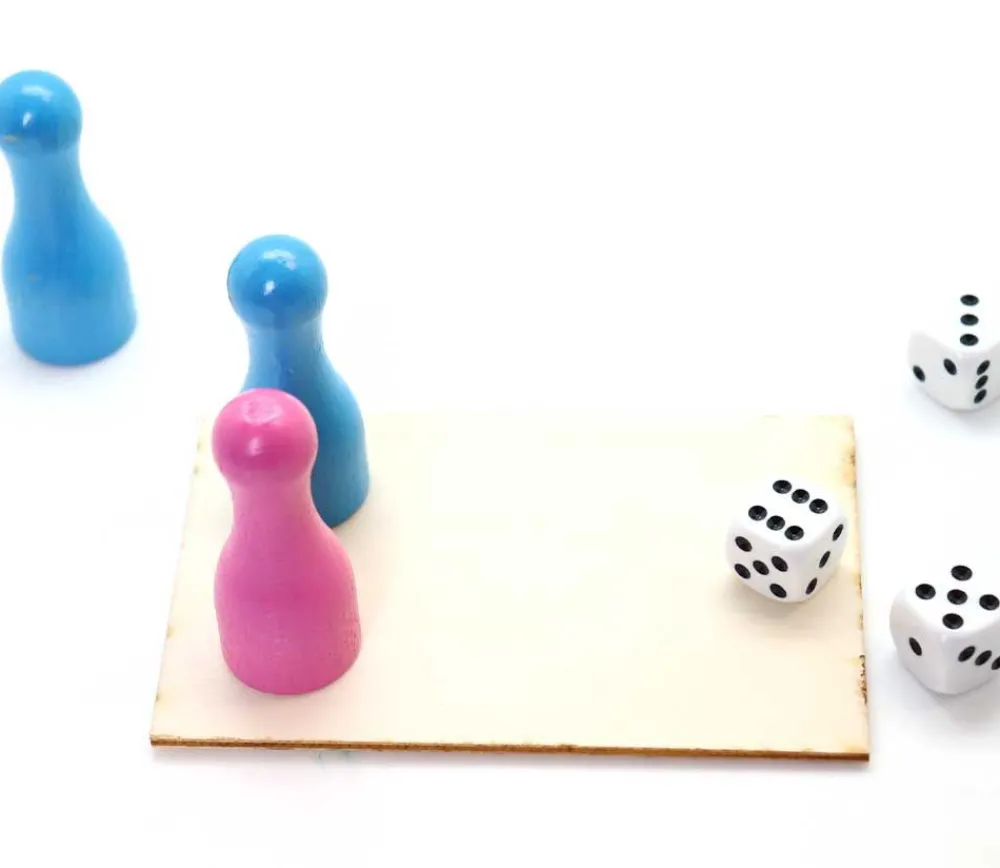 Tout Pour le Jeu Mini plateau bois rectangle de 12 x 7 cm
