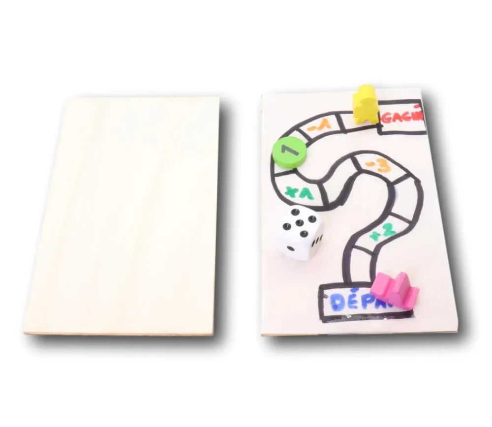 Tout Pour le Jeu Mini plateau bois rectangle de 12 x 7 cm