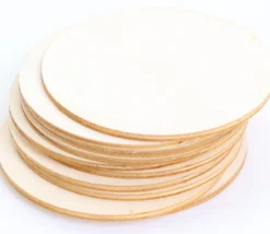 Tout Pour le Jeu Mini plateau bois rond de 8,5 cm brut
