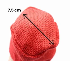 Tout Pour le Jeu Mini sac jute rouge 7.5 x 10 cm avec cordon