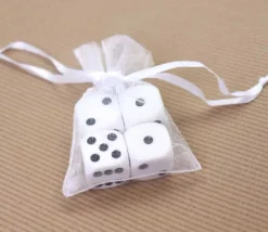 Tout Pour le Jeu Mini Sac tissu transparent 5 x 7 cm blanc