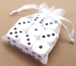 Tout Pour le Jeu Mini Sac tissu transparent 8 x 6 cm blanc