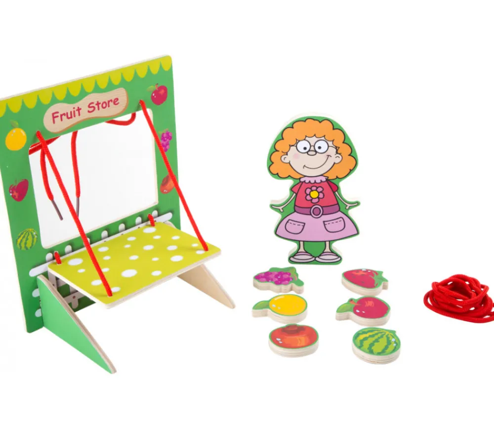 Enfant Tout Pour le Jeu Mini Stand marchande fruits en bois 22 x 18 cm
