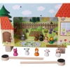 Enfant Tout Pour le Jeu Mini théâtre en bois animaux de la ferme