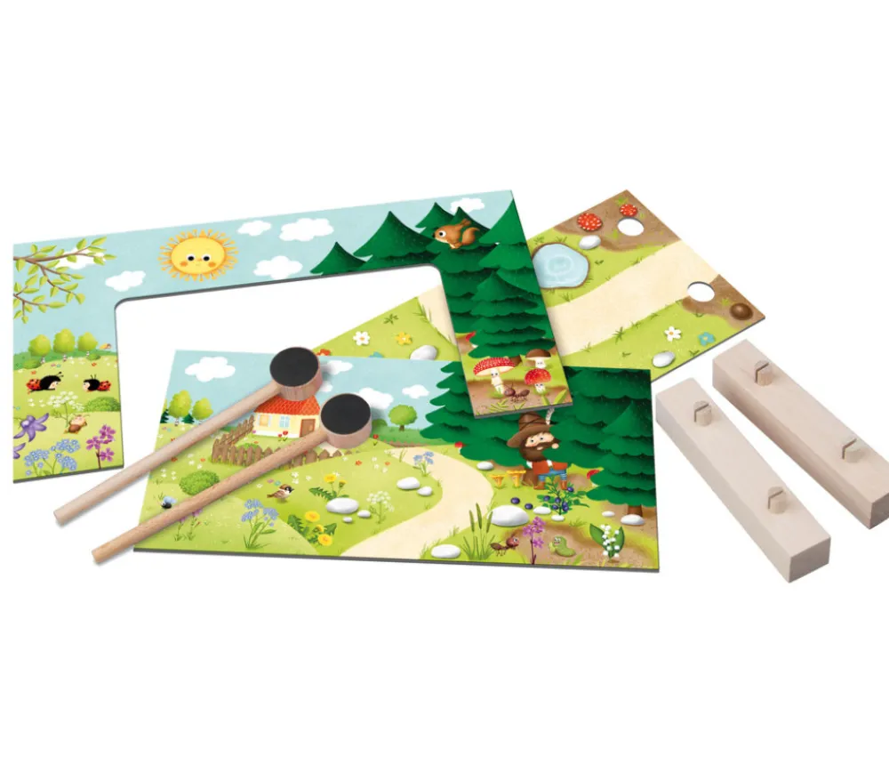 Enfant Tout Pour le Jeu Mini théâtre en bois animaux de la ferme