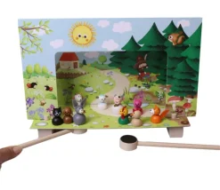 Enfant Tout Pour le Jeu Mini théâtre en bois animaux de la ferme