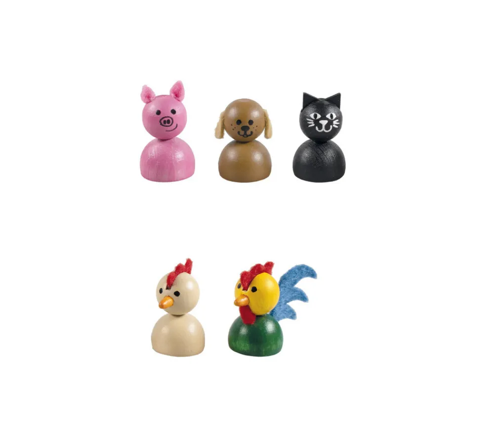 Enfant Tout Pour le Jeu Mini théâtre en bois animaux de la ferme