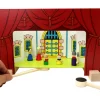 Enfant Tout Pour le Jeu Mini théâtre en bois thème château chevalier/princesse