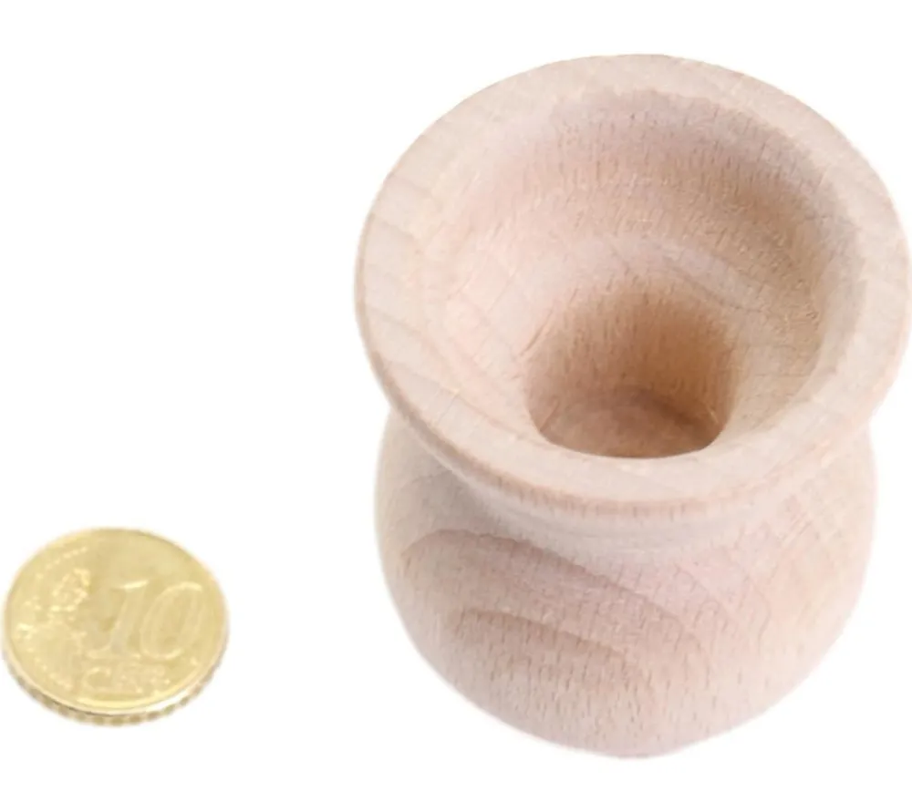 Tout Pour le Jeu Mini vase en bois de 4.5 x 5 cm