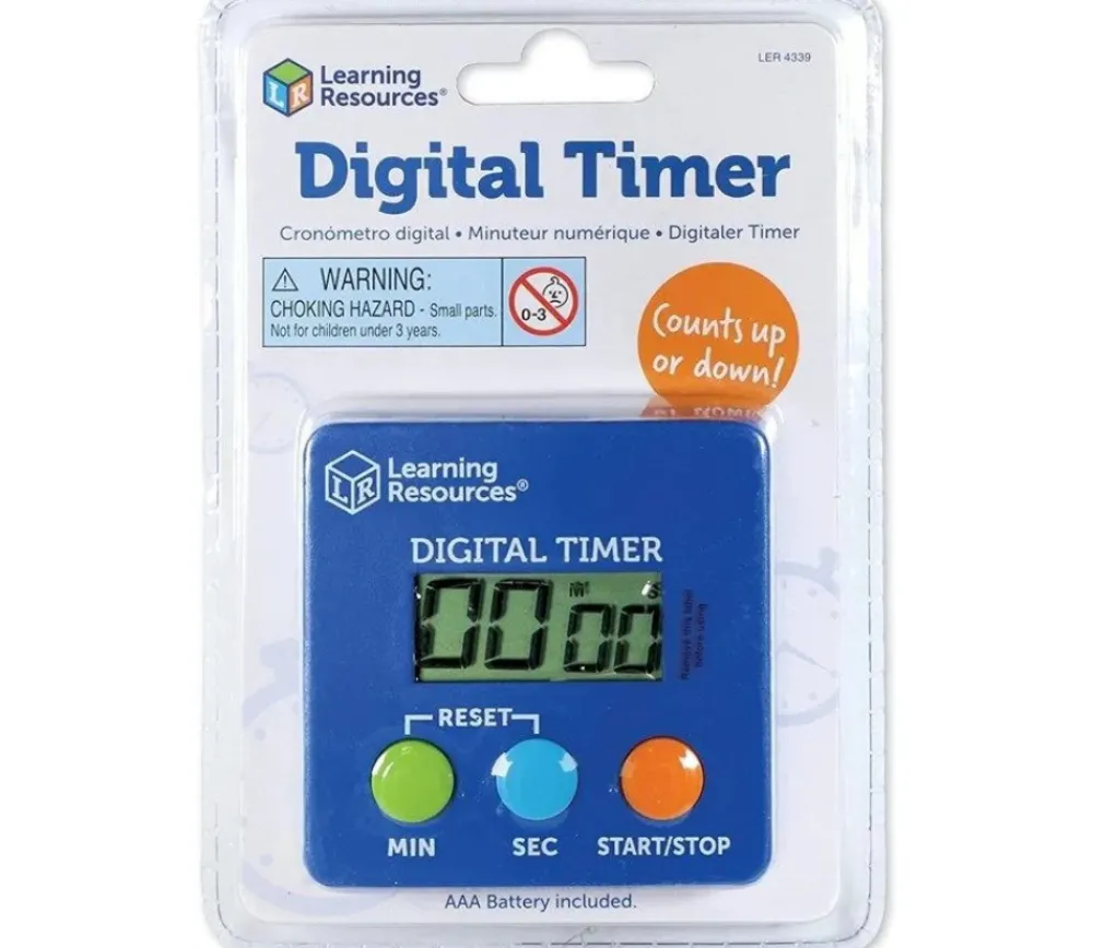 Tout Pour le Jeu Minuteur électronique facile - sablier digital 1 seconde à 99 minutes - 6.8 cm