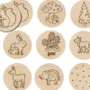 Tout Pour le Jeu Mémo de la forêt - 16 palets en bois de 4.5 cm de diamètre