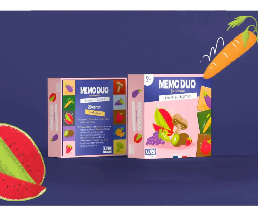 Tout Pour le Jeu Mémo Duo - Fruits et légumes