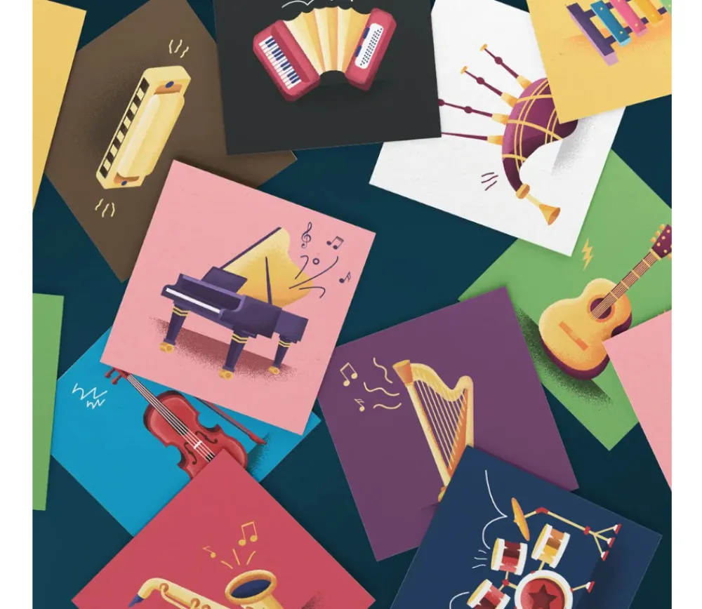 Tout Pour le Jeu Mémo Duo - Instruments de musique