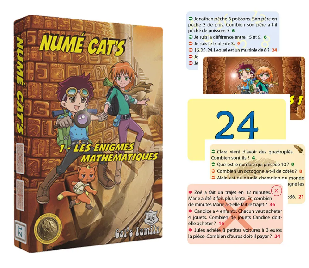 Tout Pour le Jeu Numé Cat's 1 : jeu énigmes mathématiques résolution de problèmes du CE2 au collège
