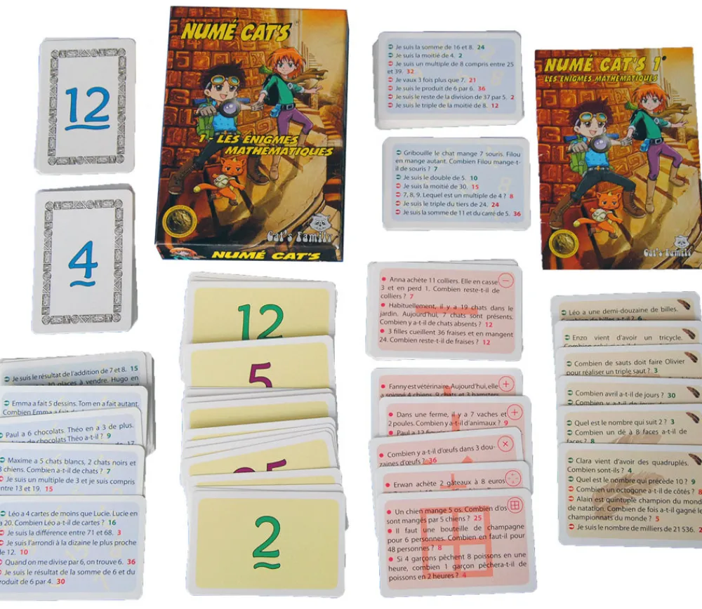 Tout Pour le Jeu Numé Cat's 1 : jeu énigmes mathématiques résolution de problèmes du CE2 au collège
