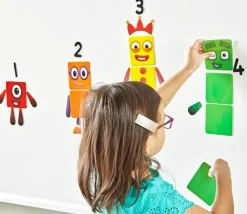 Tout Pour le Jeu Numberblocks repositionnables pour surfaces lisses : chiffres, personnages
