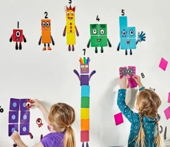 Tout Pour le Jeu Numberblocks repositionnables pour surfaces lisses : chiffres, personnages