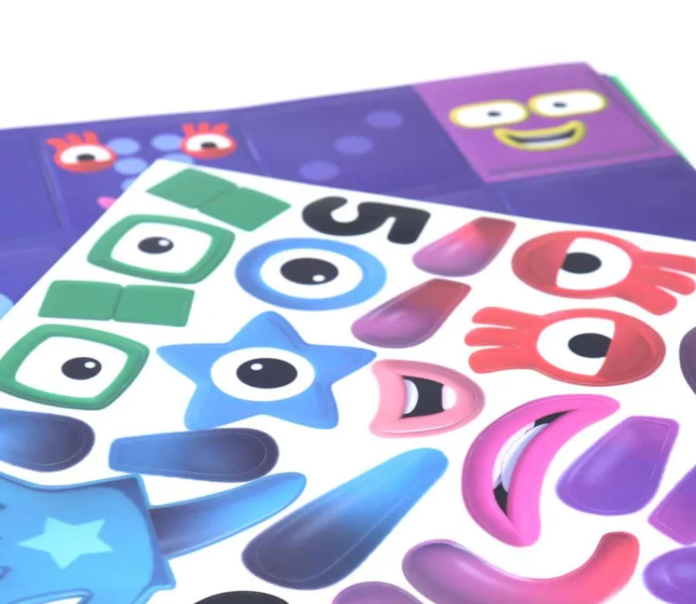 Tout Pour le Jeu Numberblocks repositionnables pour surfaces lisses : chiffres, personnages