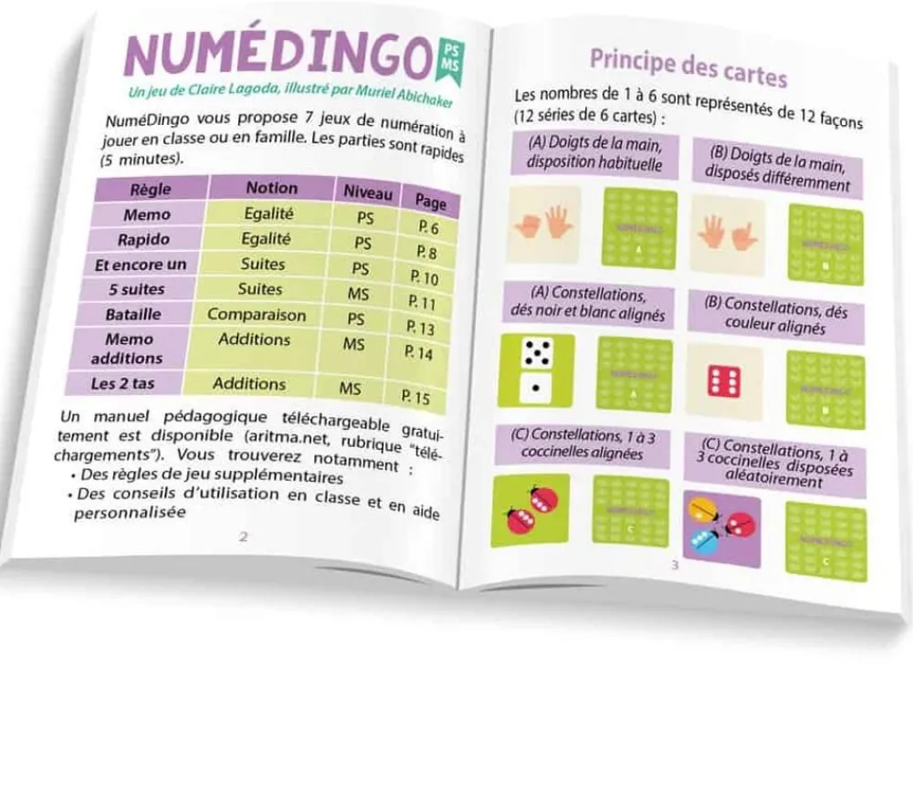 Tout Pour le Jeu Numédingo PS MS - jeu de numération