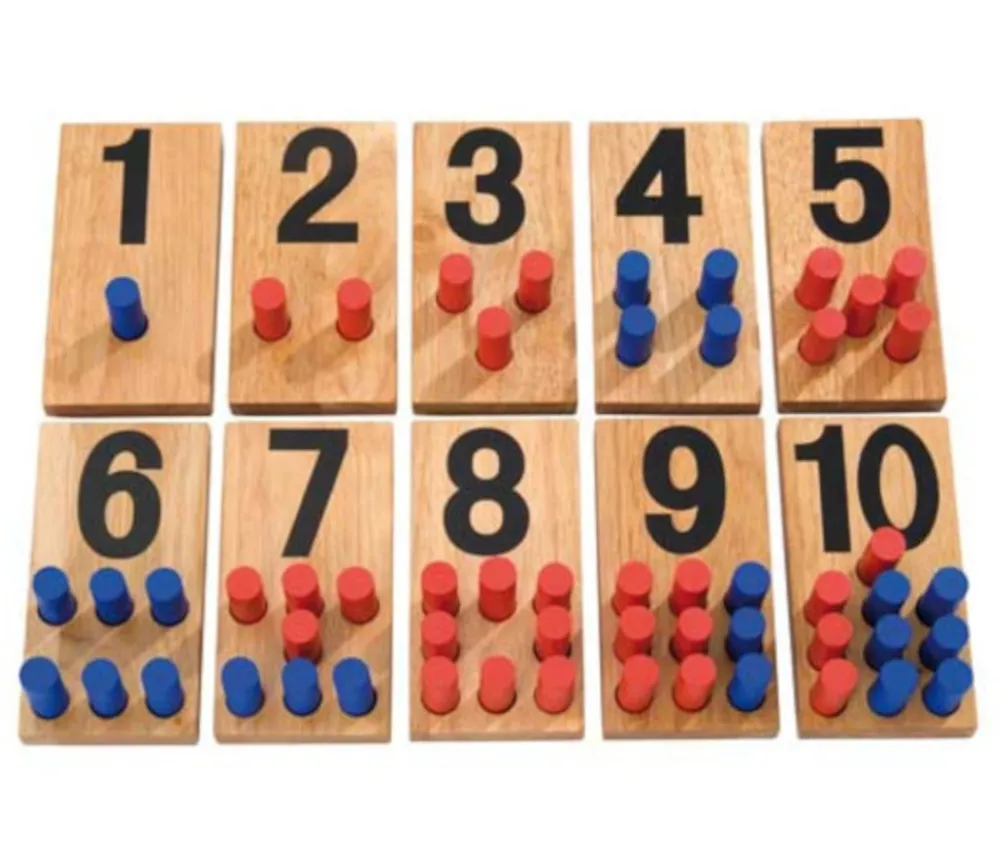 Tout Pour le Jeu Numérotation en bois de 1 à 10 - découverte des chiffres