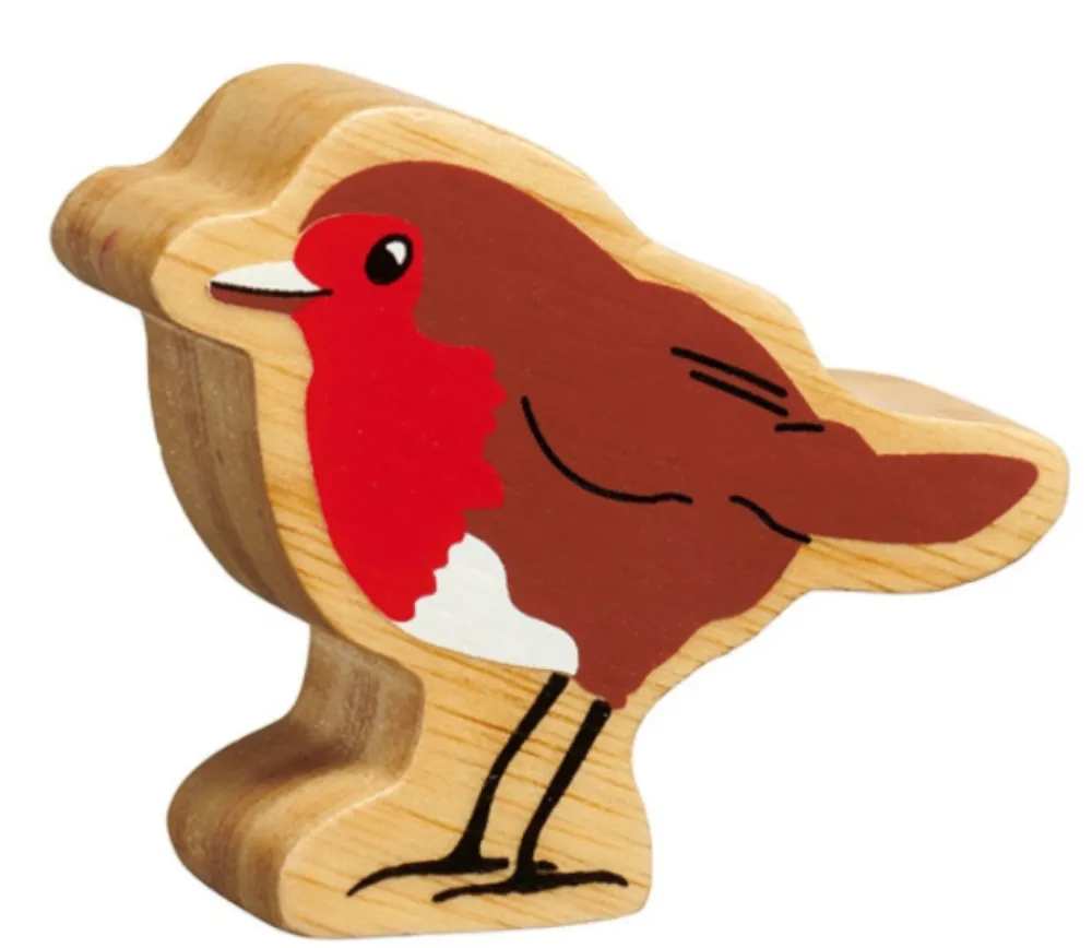 Tout Pour le Jeu Oiseau en bois brun et rouge 53 x 63 x 25 mm