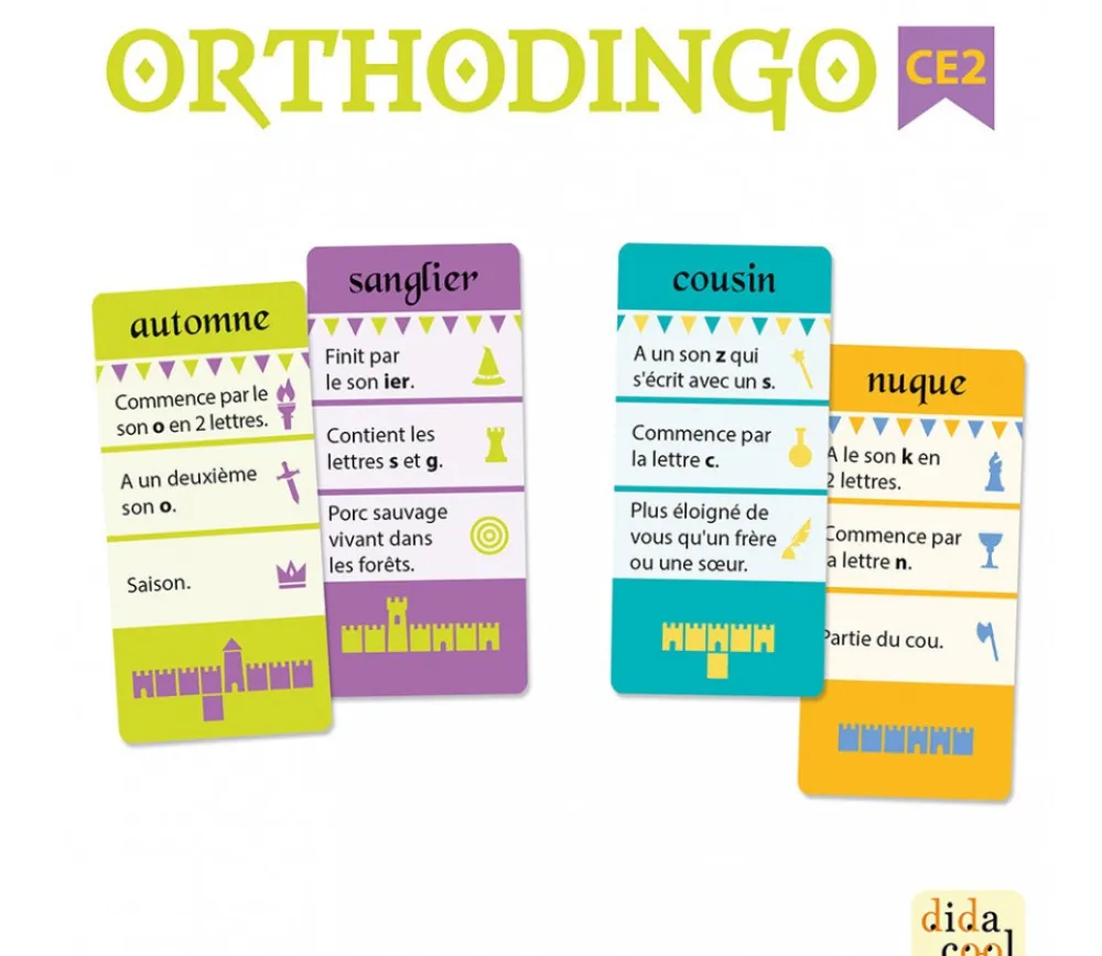 Tout Pour le Jeu Orthodingo CE2 - jeu orthographe
