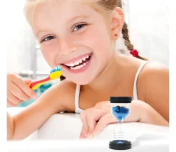 Tout Pour le Jeu Pack 4 sabliers 1, 3, 5,10 minutes - 10 cm de haut - 4 cm de diamètre super lisible