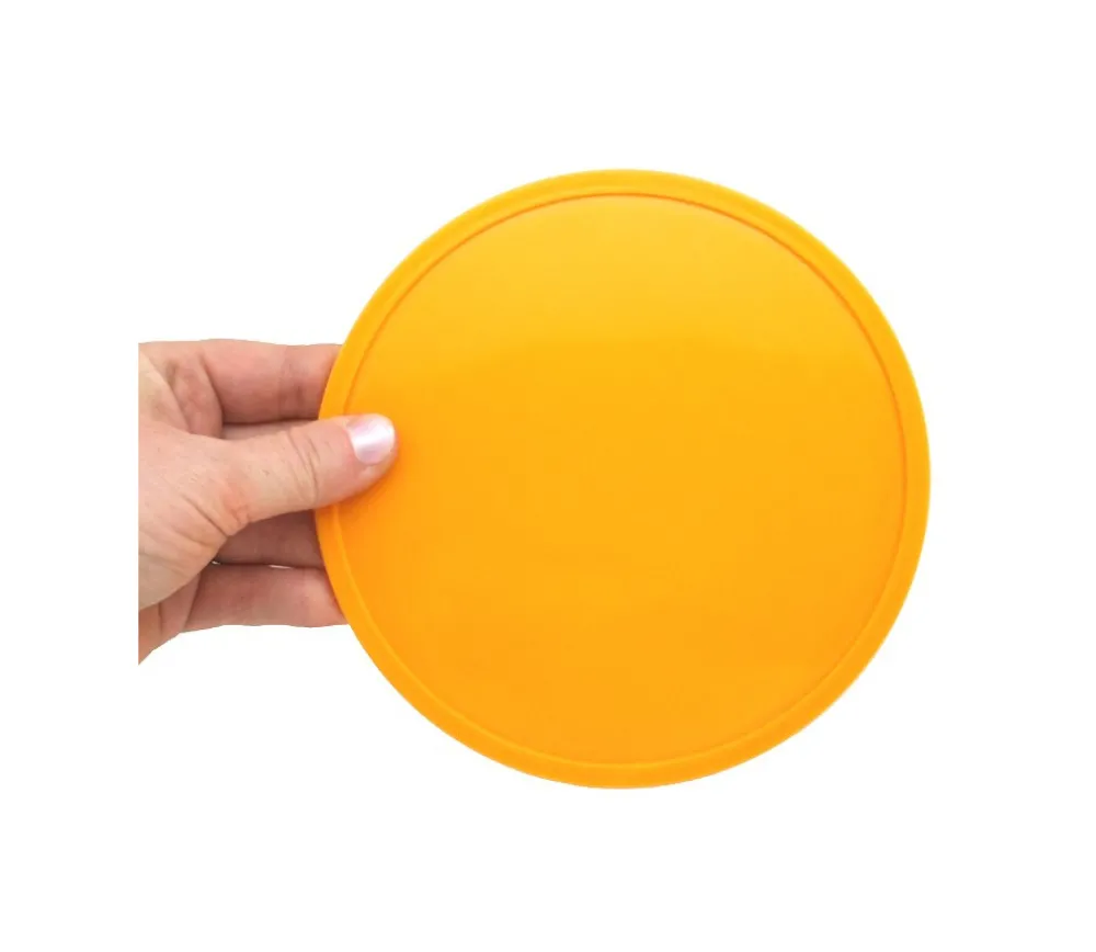 Tout Pour le Jeu Palet 15 cm jaune orange 150 x 8 mm à l'unité plastique