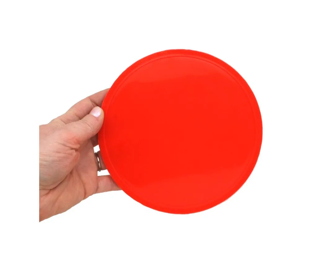 Tout Pour le Jeu Palet 15 cm rouge 150 x 8 mm à l'unité plastique