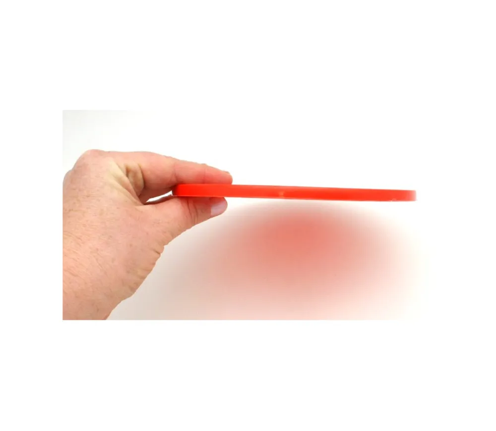 Tout Pour le Jeu Palet 15 cm rouge 150 x 8 mm à l'unité plastique