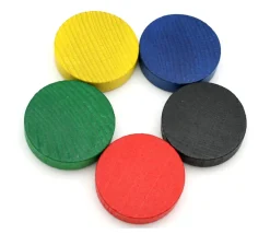Tout Pour le Jeu Palet bois de 5 cm bleu 52 x 13 mm à l'unité